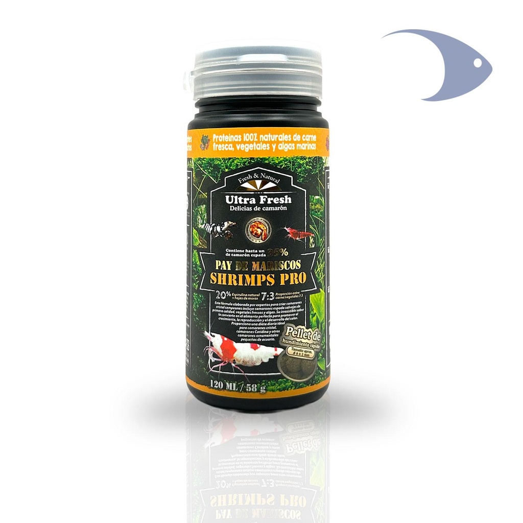 Pay de mariscos p/gambitas shrimps pro 120ml/58g