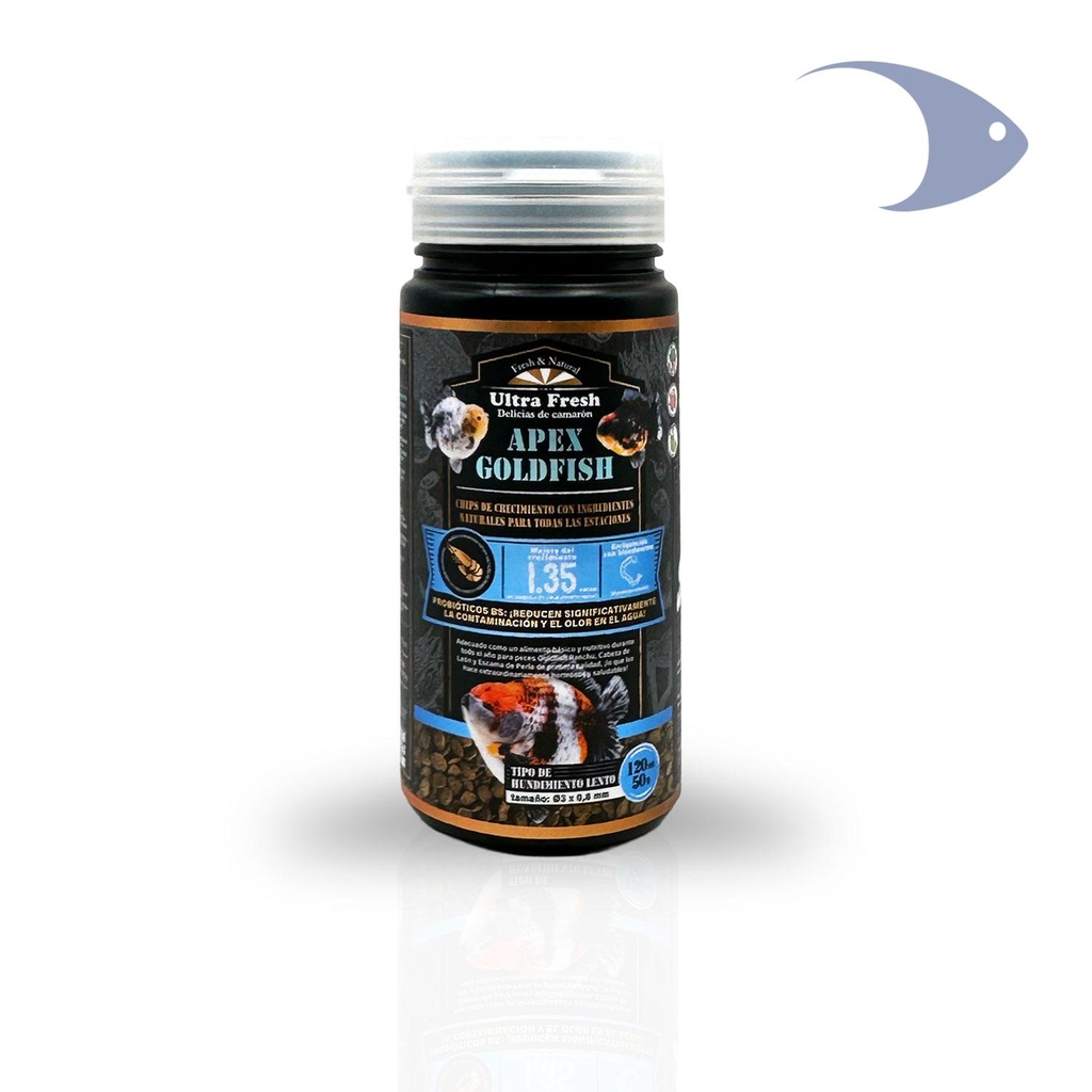 Pellet de crecimiento Apex Goldfish 120ml/50g