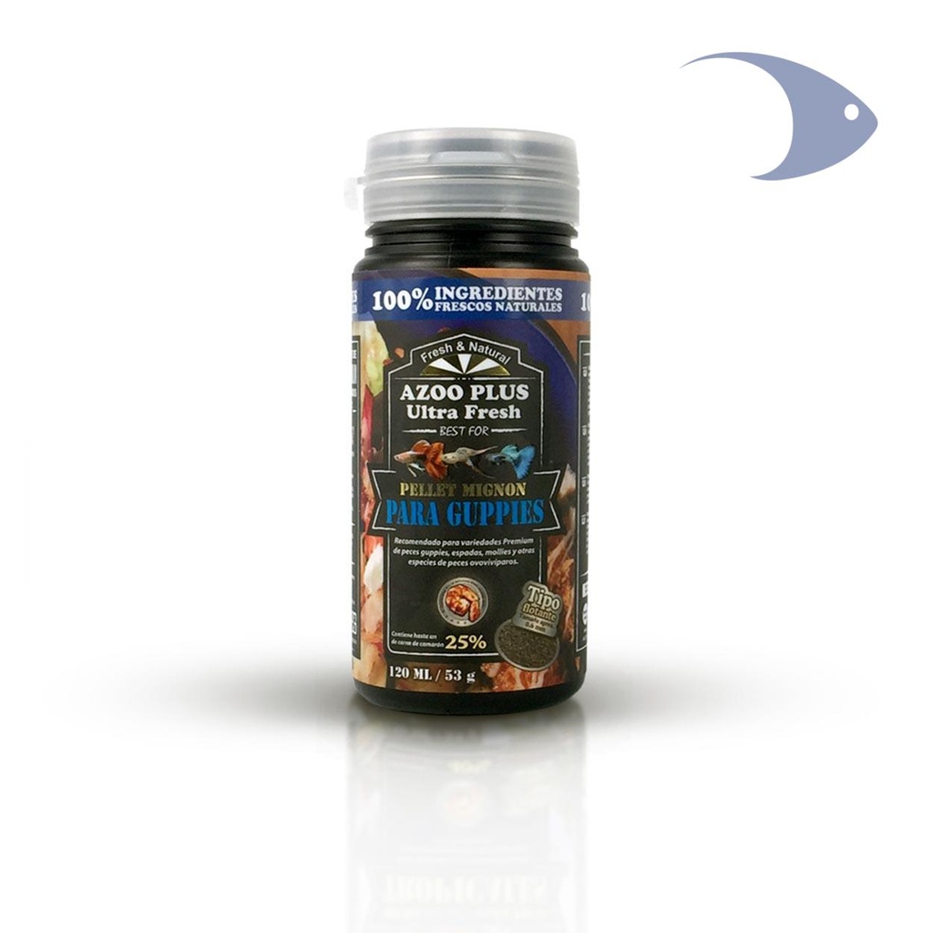 Alimento Ultrafresh en Pellet para Guppys 120ml/53g
