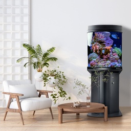 [BYHS60LEDN] Acuario Equipo Marino Arrecife 122 L, negro